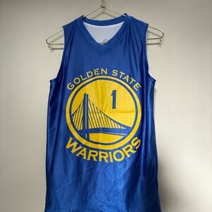 Kids Golden State Warriors Blue and Yellow Matching Set